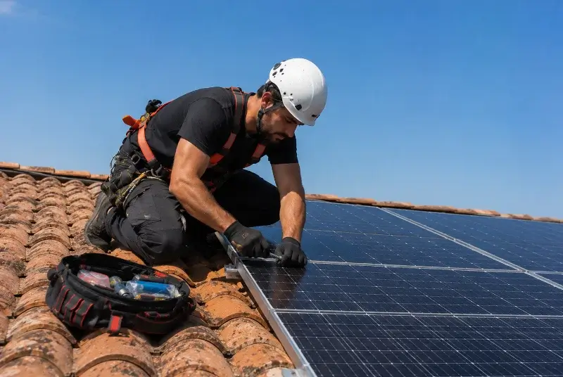 Maintenance et monitoring de panneaux solaires à Mouchamps